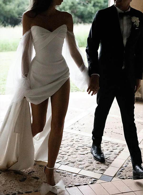 Satin Wedding Dress for Summer Beach Church Resort - Image 3