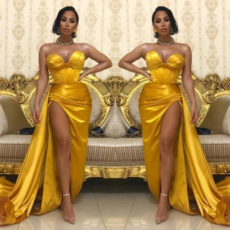 Sexy Sweetheart Long Prom Dress With Split Online - Image 3