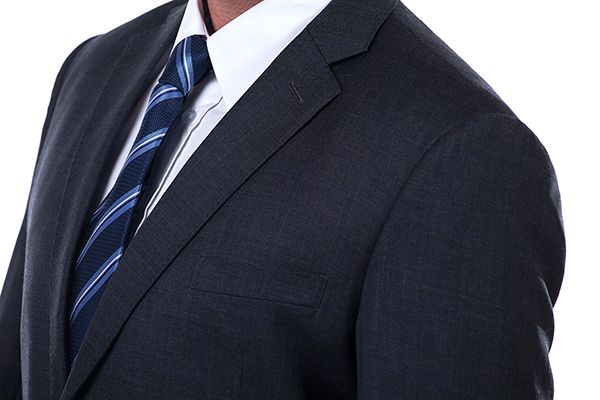 Sharp-looking Plaid Grey Mens Suits Notch Lapel Suits for Men - Image 6