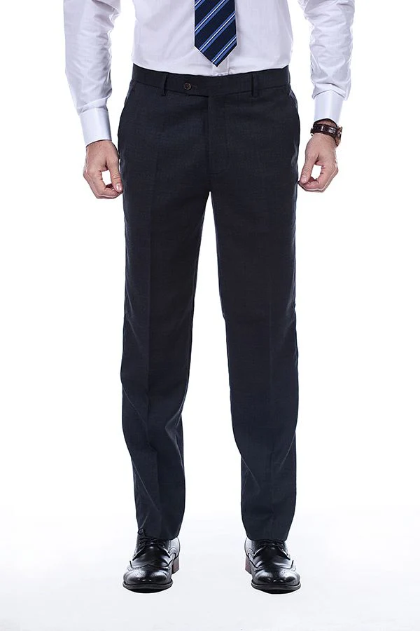 Sharp-looking Plaid Grey Mens Suits Notch Lapel Suits for Men - Image 7