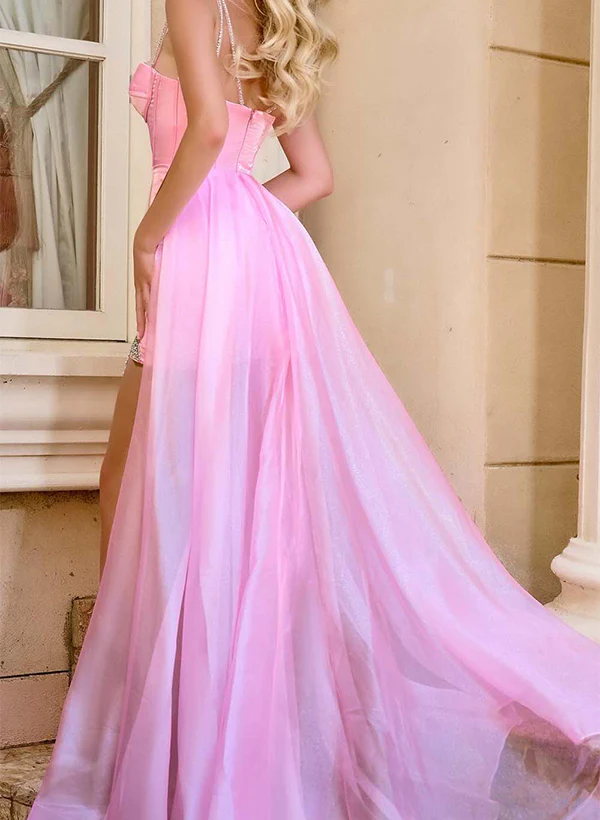 Sheath/Column Silk Like Satin(Non-Stretch) Homecoming Dresses With Flower(s) - Image 3