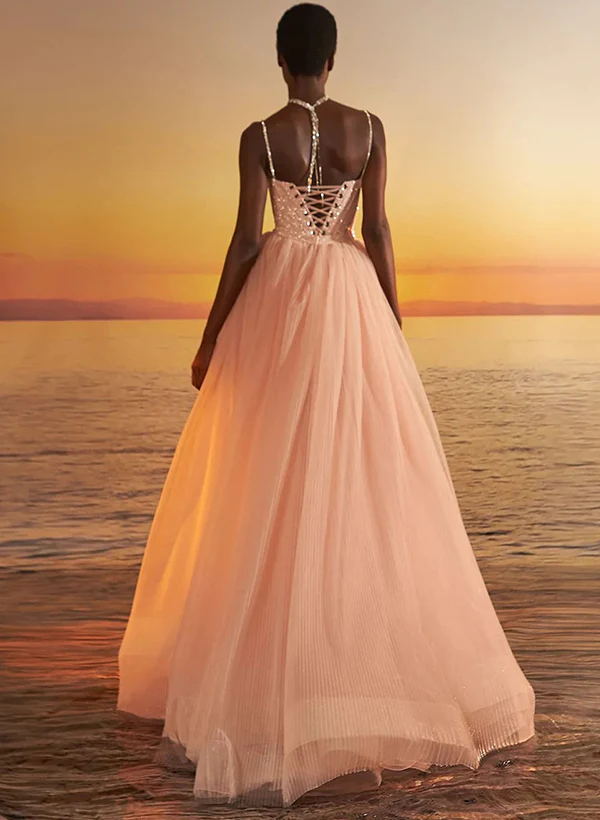 Sheath/Column Sweetheart Detachable Tulle/Sequined Homecoming Dresses - Image 2