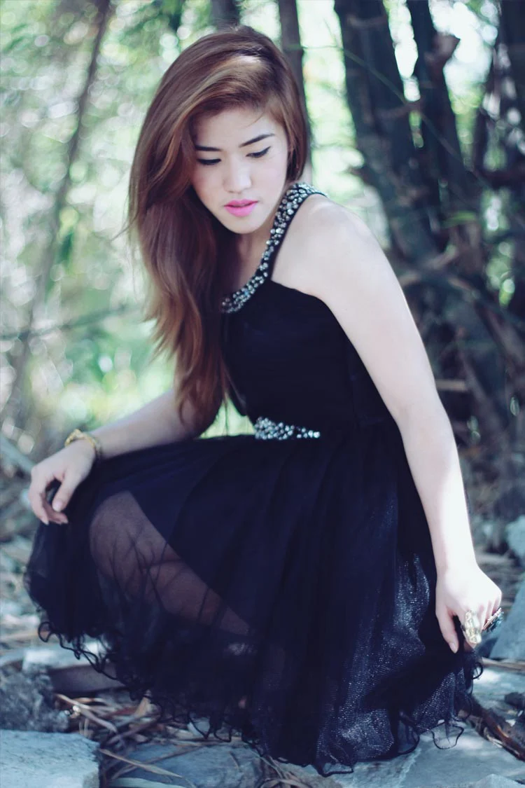 Sheath One Spaghetti Strap Knee Length Tulle Rhinestone Prom Dress - Image 5