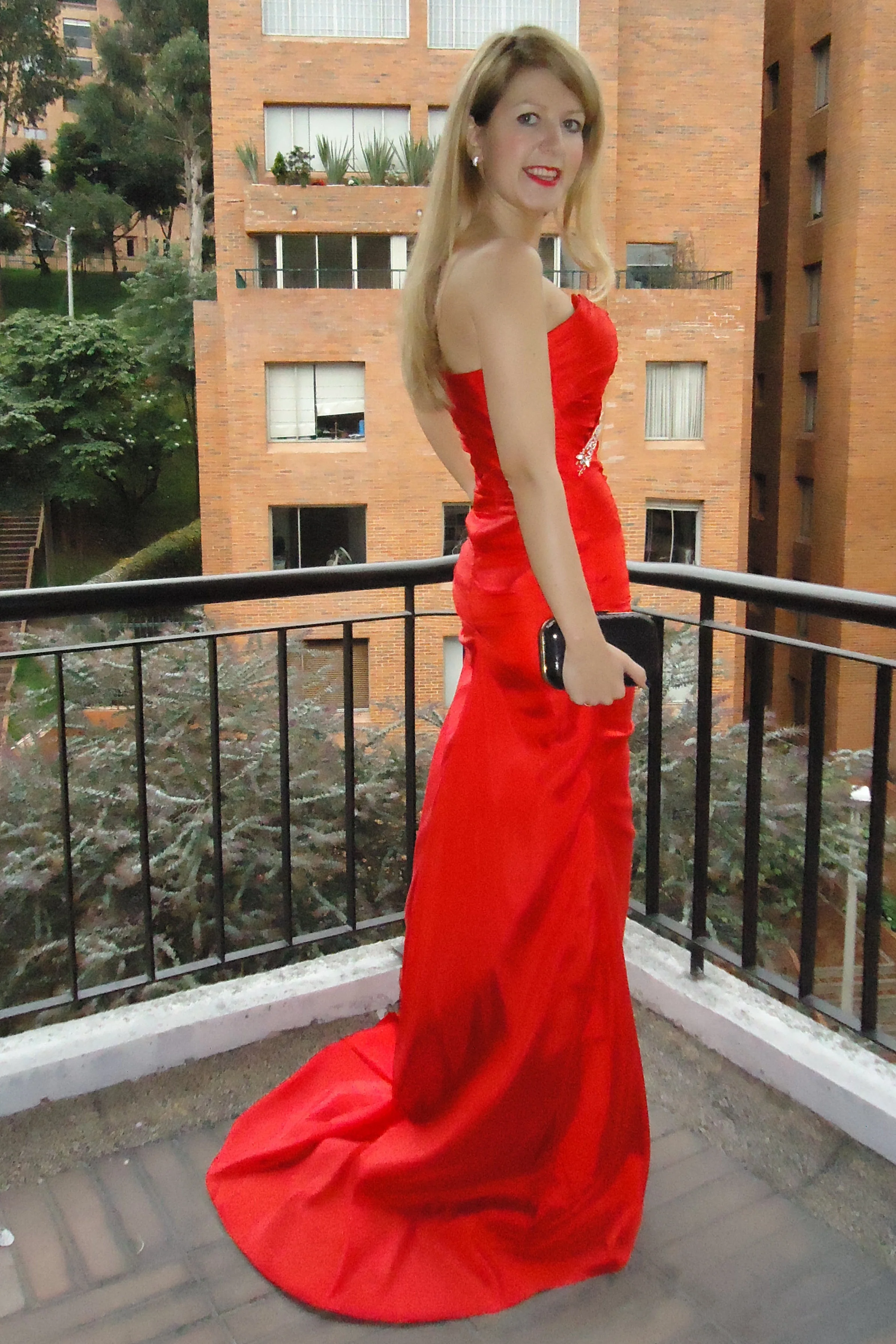 Sheath Sweetheart One-shoulder Floor Length Chiffon Rhinestone Evening Dress - Image 3