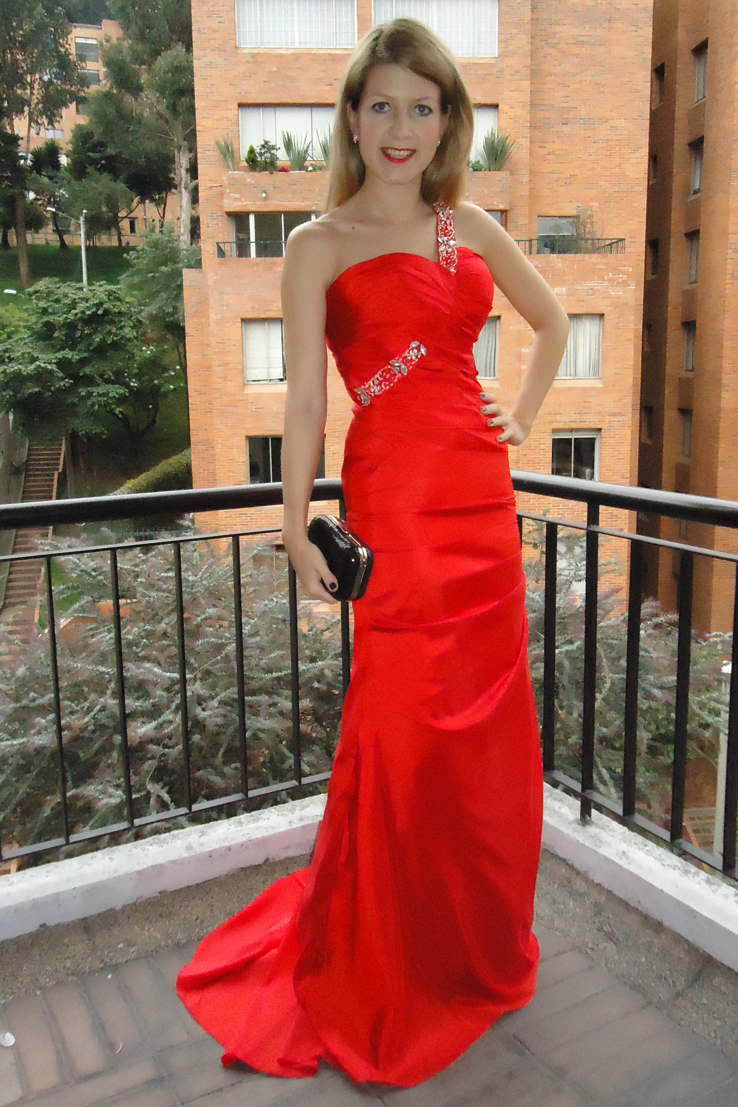 Sheath Sweetheart One-shoulder Floor Length Chiffon Rhinestone Evening Dress - Image 4