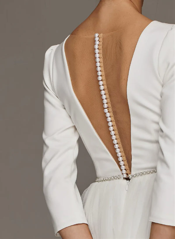 Short Wedding Dresses Sleeves - Image 5