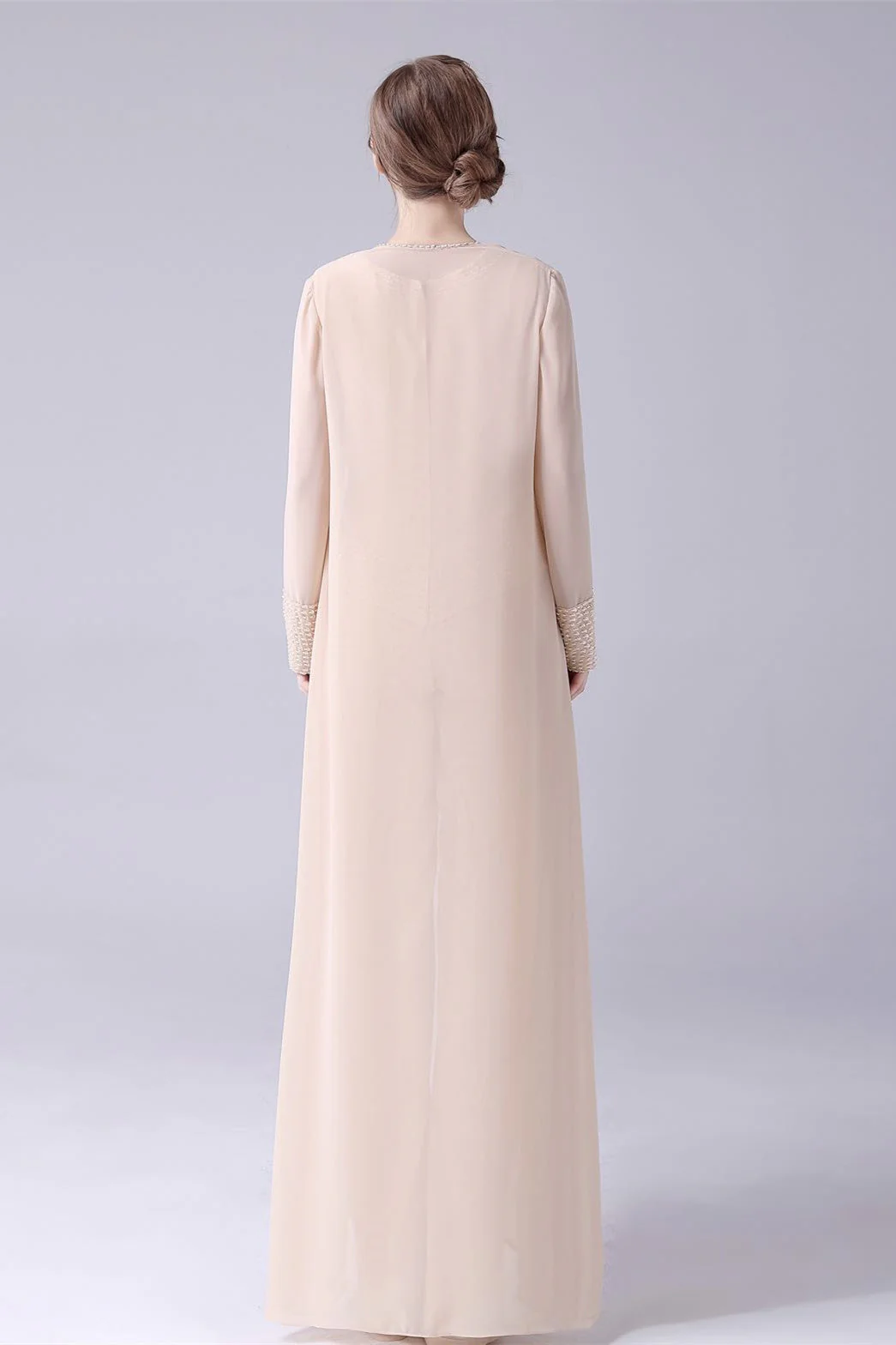 Sleeveless jewel beading vintage mother's suit - Image 5