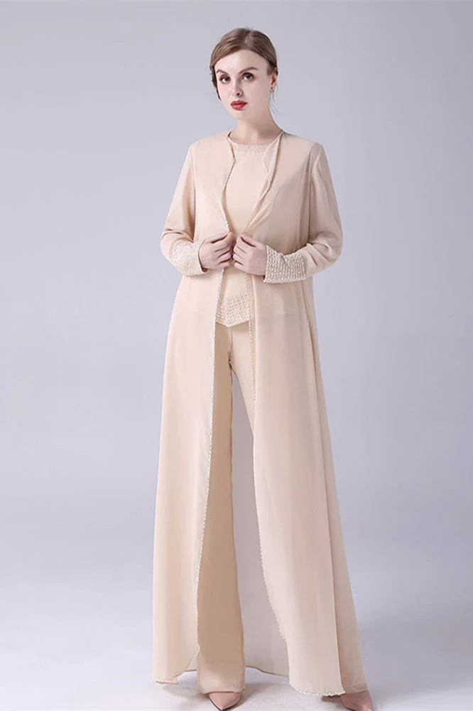Sleeveless jewel beading vintage mother's suit - Image 9