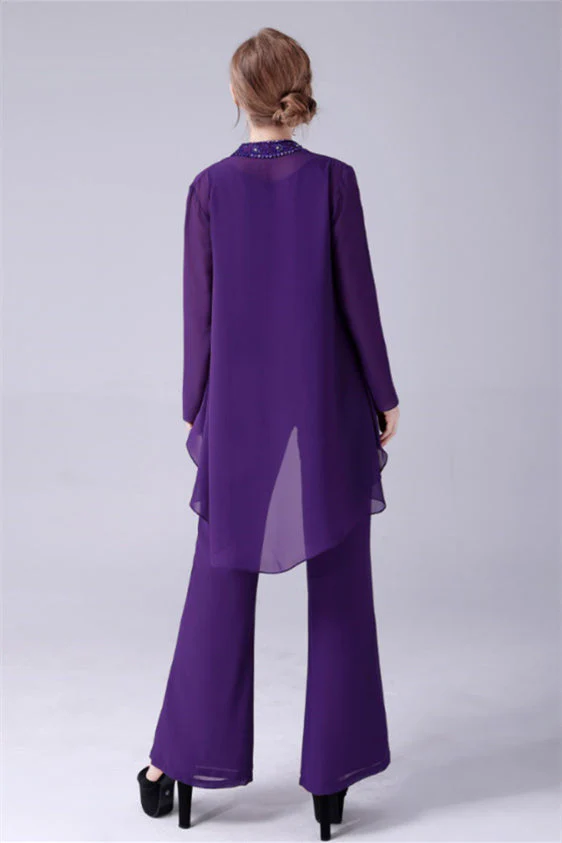 Sleeveless Jewel Strap Vintage modest mother's suit - Image 6