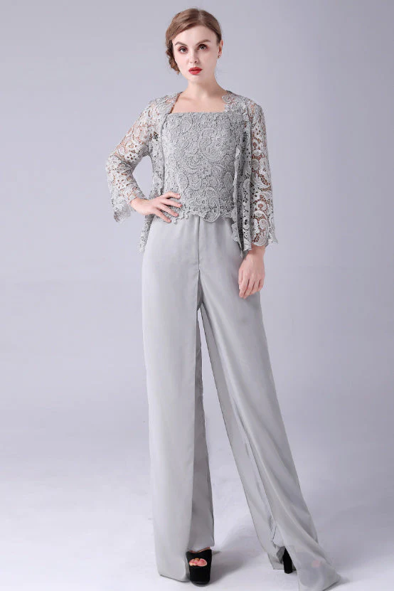 Sleeveless Lace Strap Backless Vintage modest mother's dress - Image 6