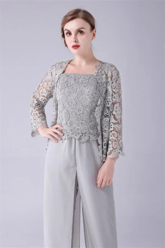 Sleeveless Lace Strap Backless Vintage modest mother's dress - Image 7