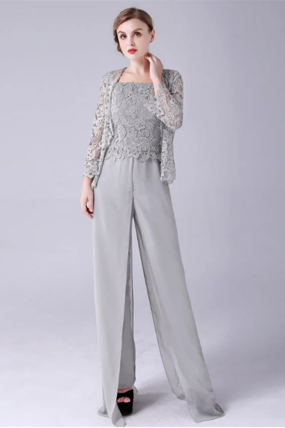 Sleeveless Lace Strap Backless Vintage modest mother's dress - Image 8