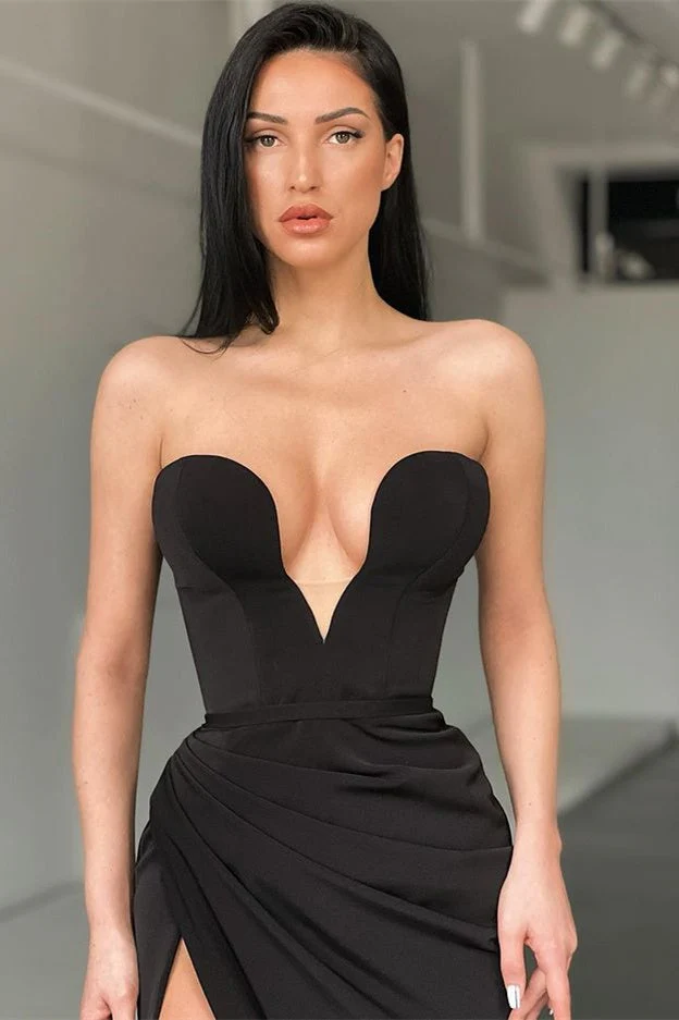 Sleeveless Sweetheart Front Split Sexy Prom Dress - Image 2