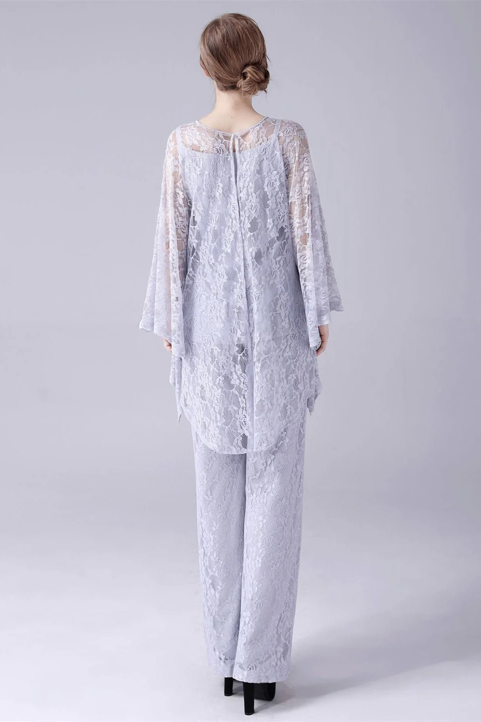Spaghetti strap sleeveless lace vintage mother's suit - Image 2