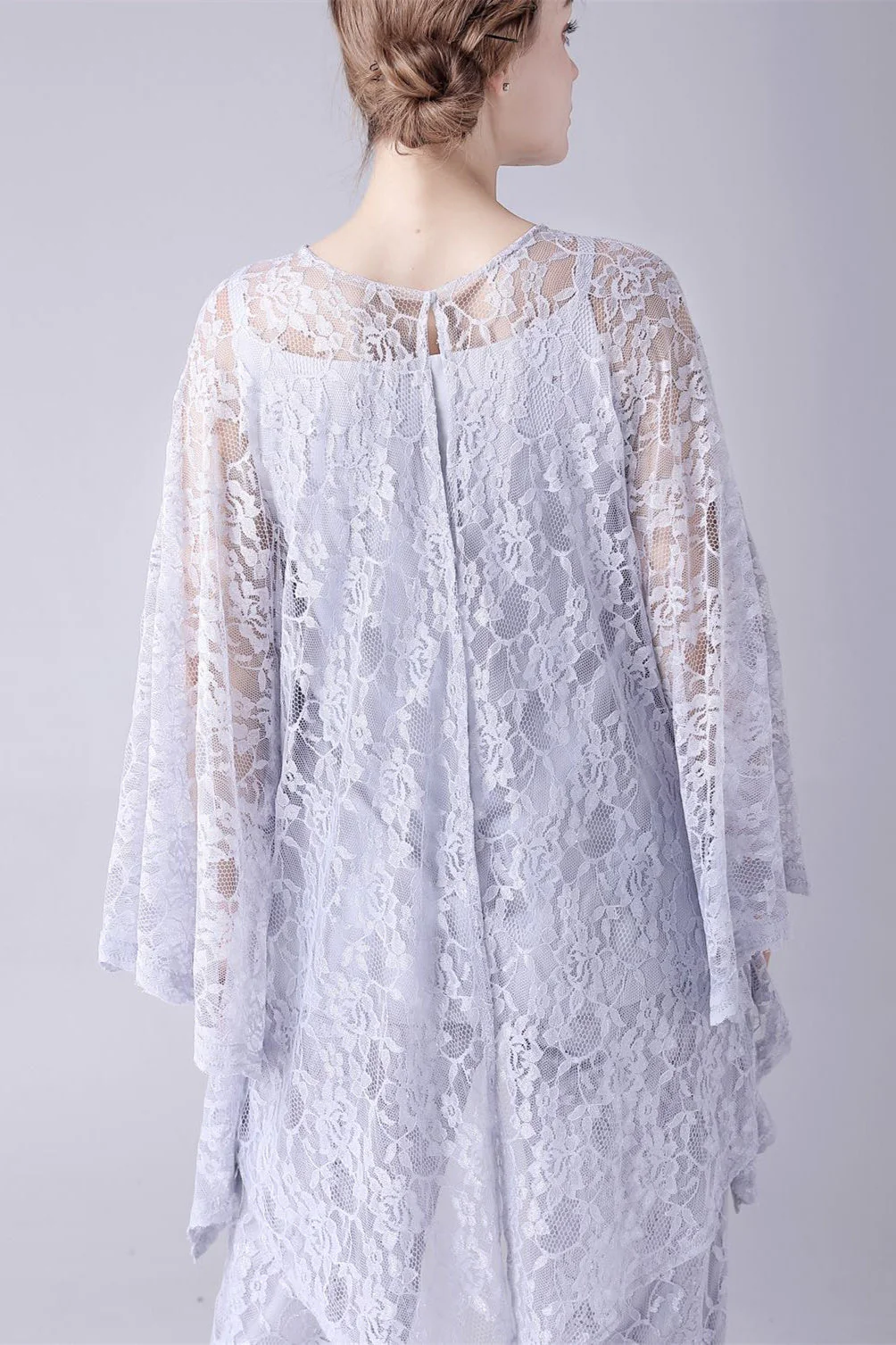 Spaghetti strap sleeveless lace vintage mother's suit - Image 3