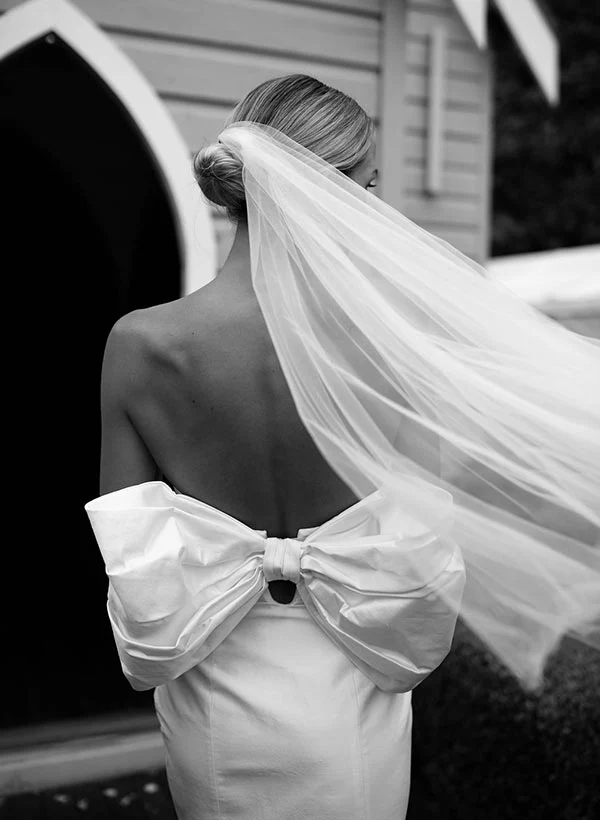 Strapless Sleeveless Ankle-Length Wedding Dresses Bows - Image 5