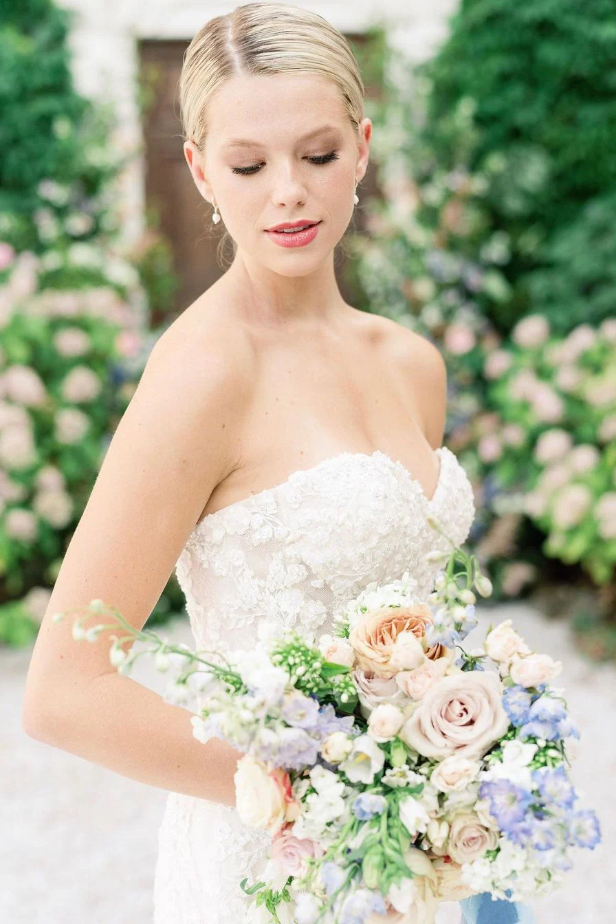 Sweetheart Mermaid Sleeveless Tulle Appliques Wedding Dresses Lace Appliques - Image 3