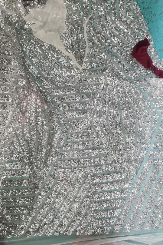 Sweetheart Strapless Sequins Long Train Mermaid Prom Dresses with Sleeves - Image 3