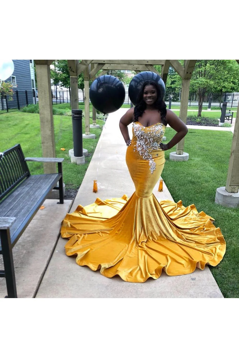 Trendy New Arrival Sweetheart Ginger Mermaid Long Plus Size Prom Dresses - Image 4