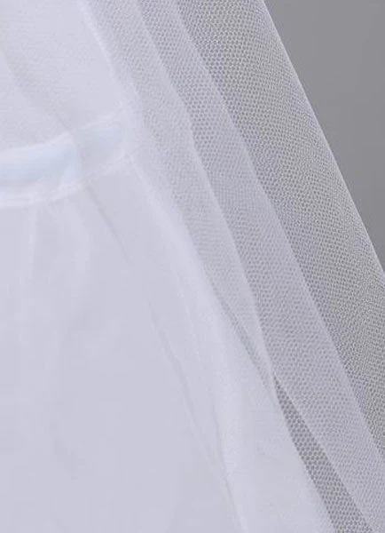 Tulle Ivory A Line Layer 3 Hoop Wedding Petticoat - Image 6