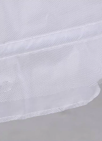 Tulle Ivory A Line Layer 3 Hoop Wedding Petticoat - Image 7