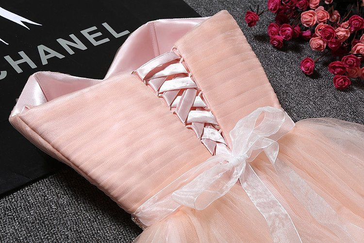 Tulle Ruffles Pink Homecoming Dress Sweetheart Short Hoco Dress - Image 4