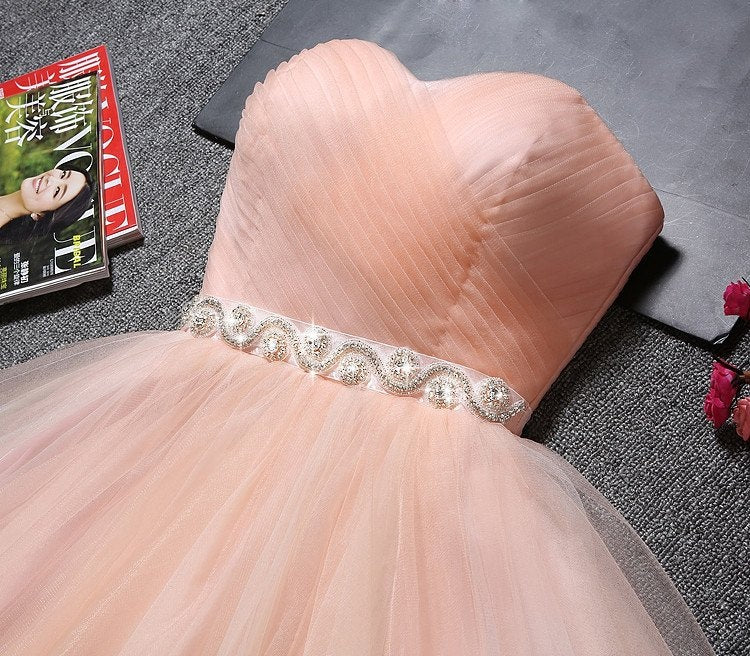 Tulle Ruffles Pink Homecoming Dress Sweetheart Short Hoco Dress - Image 5