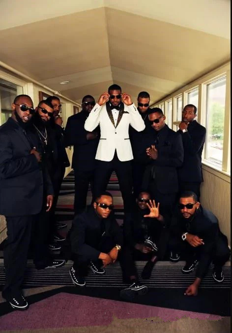 Wedding Suits groom Mens Suits Formal Jacquard Best Men Marriage Tuxedos - Image 3