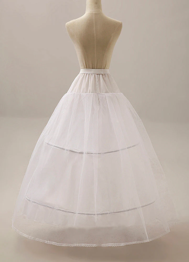 White Ball Gown crinoline 2 hoop 2 Tier bridal slip Wedding Petticoat - Image 3