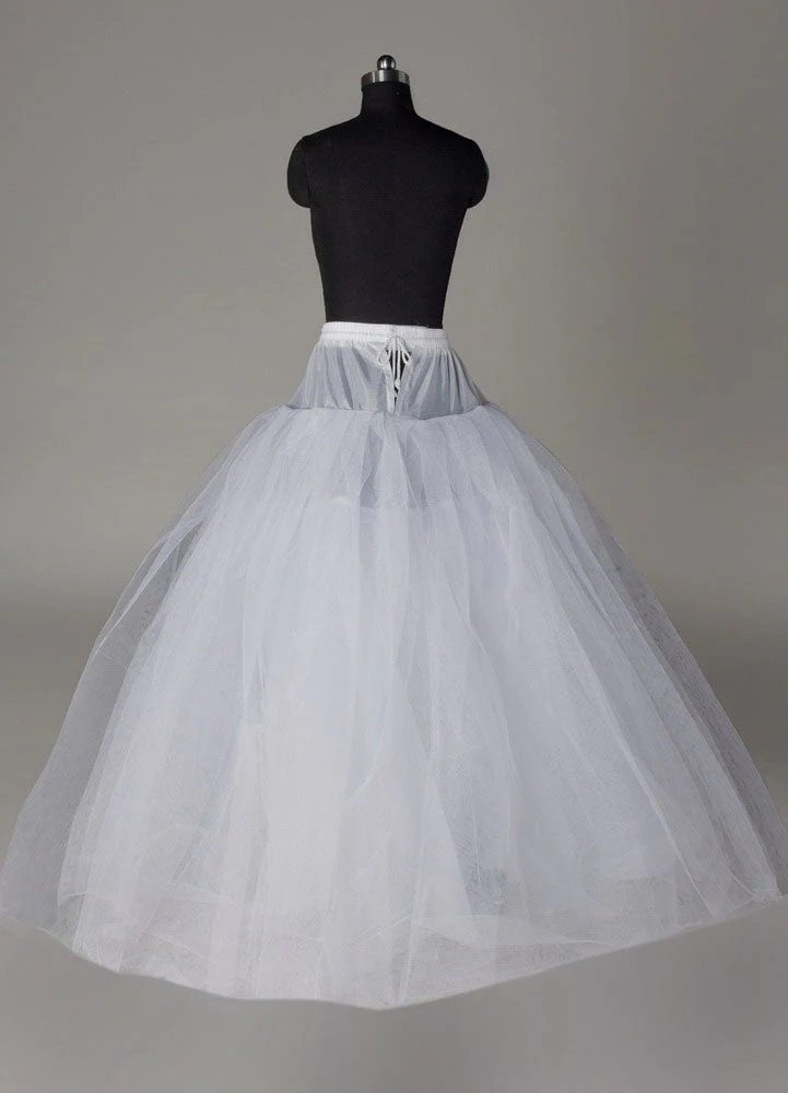 White full gown 4 tier bridal crinoline slip Wedding Petticoat - Image 3