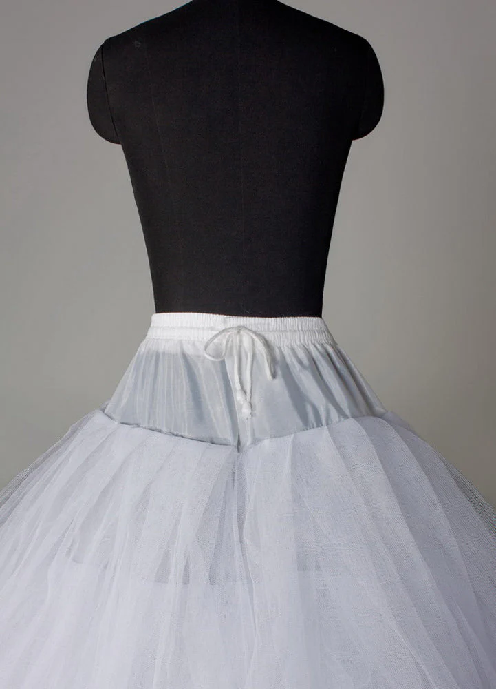 White full gown 4 tier bridal crinoline slip Wedding Petticoat - Image 4