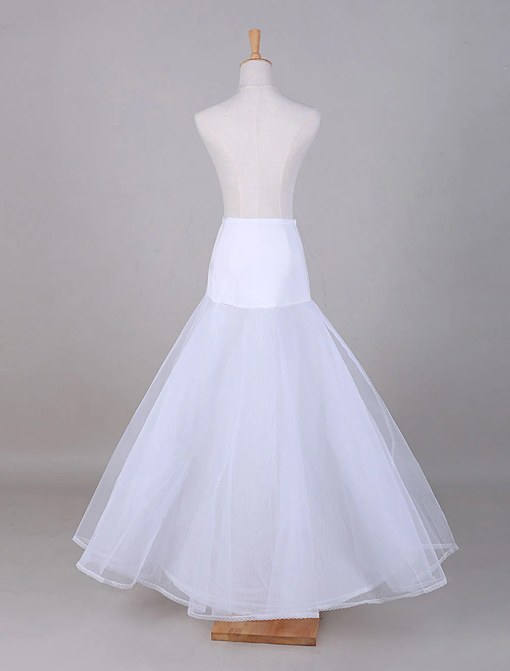 White Tulle A-Line Slip One Size Wedding Petticoat - Image 3