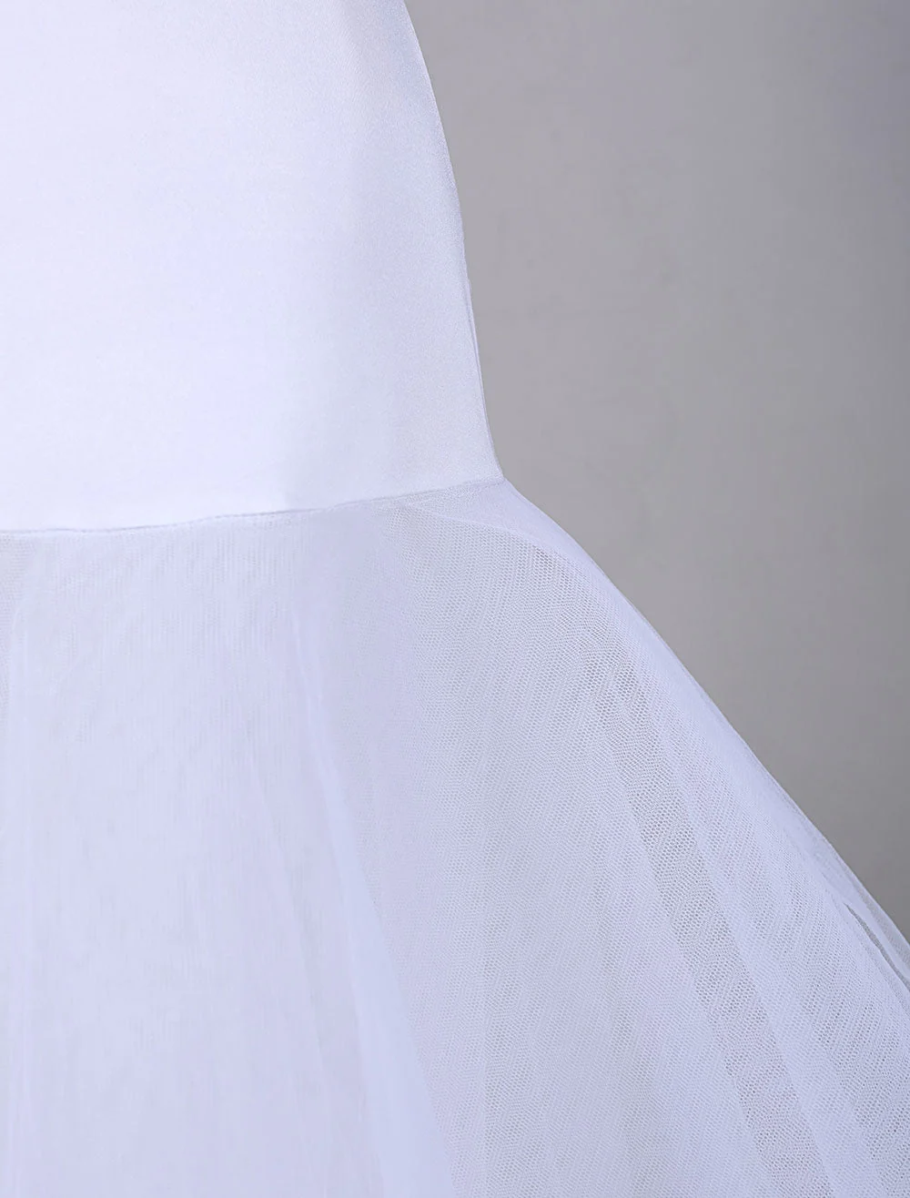 White Tulle A-Line Slip One Size Wedding Petticoat - Image 4